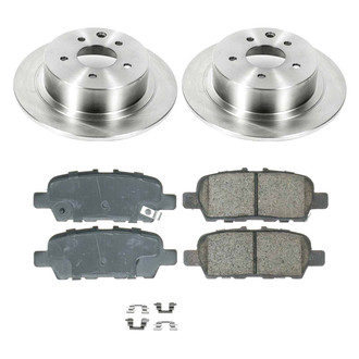 Callahan Brake Parts® - Plain Rear Brake Kit