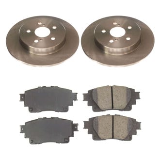 Callahan Brake Parts® - Plain Rear Brake Kit