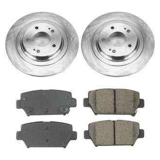 Callahan Brake Parts® - Plain Rear Brake Kit