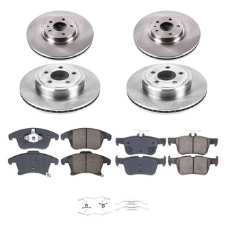 Callahan Brake Parts® - Plain Front and Rear Brake Kit