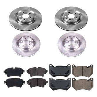 Callahan Brake Parts® - Plain Front and Rear Brake Kit