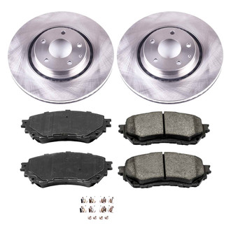 Callahan Brake Parts® - Plain Front Brake Kit
