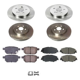 Callahan Brake Parts® - Plain Front and Rear Brake Kit