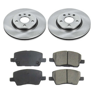 Callahan Brake Parts® - Plain Front Brake Kit