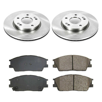Callahan Brake Parts® - Plain Front Brake Kit