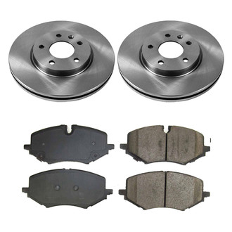 Callahan Brake Parts® CKO115587 - Plain Front Brake Kit