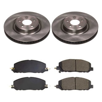 Callahan Brake Parts® - Plain Front Brake Kit