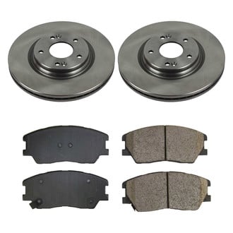 Callahan Brake Parts® - Plain Front Brake Kit