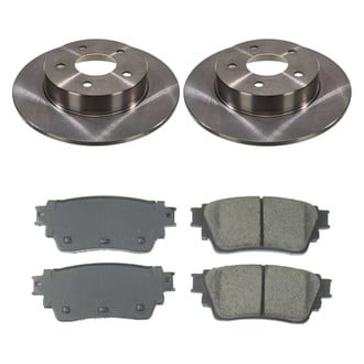 Callahan Brake Parts® - Plain Rear Brake Kit