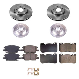 Callahan Brake Parts® - Plain Front and Rear Brake Kit