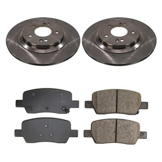 Callahan Brake Parts® - Plain Rear Brake Kit