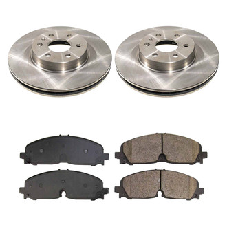 Callahan Brake Parts® - Plain Front Brake Kit