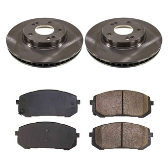 Callahan Brake Parts® - Plain Front Brake Kit