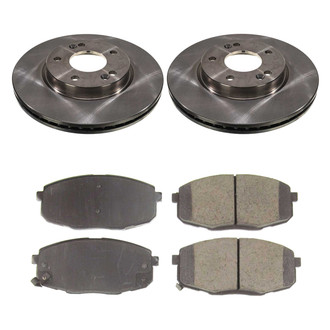 Callahan Brake Parts® - Plain Front Brake Kit
