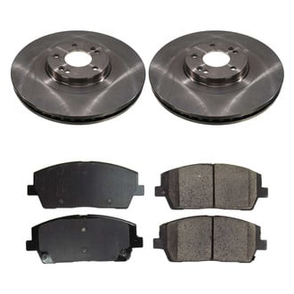 Callahan Brake Parts® - Plain Front Brake Kit