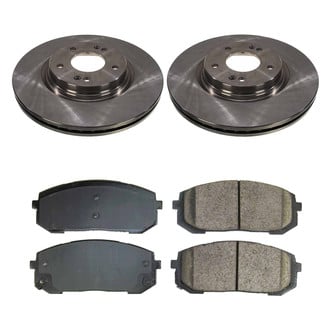 Callahan Brake Parts® - Plain Front Brake Kit