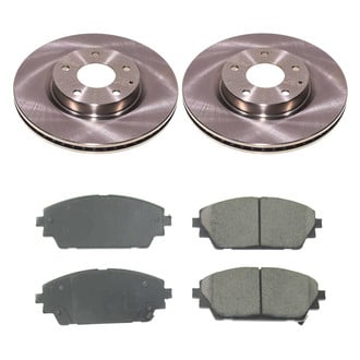 Callahan Brake Parts® - Plain Front Brake Kit