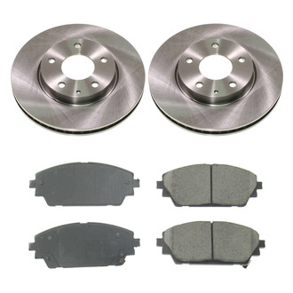 Callahan Brake Parts® - Plain Front Brake Kit