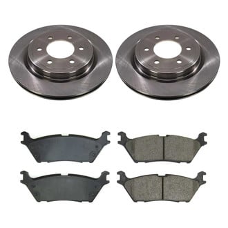 Callahan Brake Parts® - Plain Rear Brake Kit