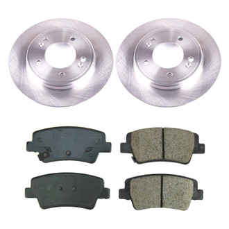 Callahan Brake Parts® - Plain Rear Brake Kit