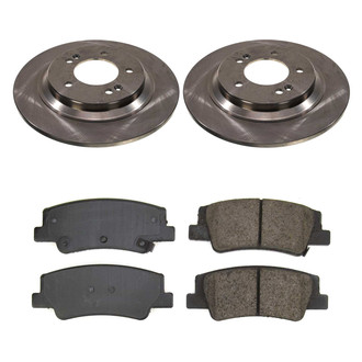 Callahan Brake Parts® - Plain Rear Brake Kit