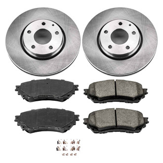 Callahan Brake Parts® - Plain Front Brake Kit