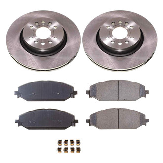 Callahan Brake Parts® - Plain Front Brake Kit