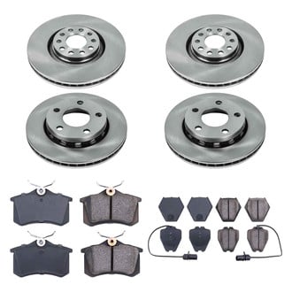 Callahan Brake Parts® - Plain Front and Rear Brake Kit