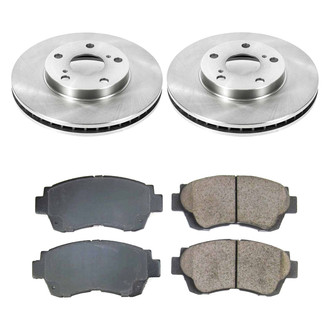 Callahan Brake Parts® - Plain Front Brake Kit