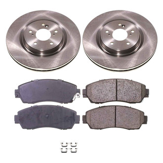 Callahan Brake Parts® - Plain Front Brake Kit