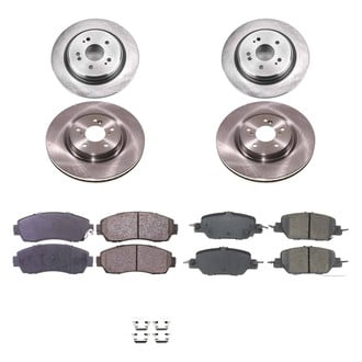 Callahan Brake Parts® - Plain Front and Rear Brake Kit