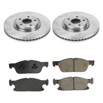 Callahan Brake Parts® - Plain Front Brake Kit