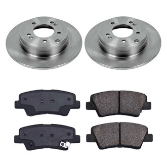 Callahan Brake Parts® - Plain Rear Brake Kit