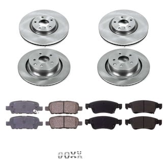 Callahan Brake Parts® - Plain Front and Rear Brake Kit
