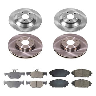 Callahan Brake Parts® - Plain Front and Rear Brake Kit