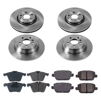 Callahan Brake Parts® - Plain Front and Rear Brake Kit