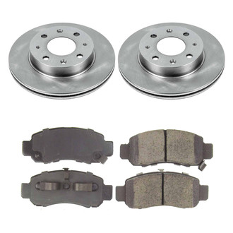 Callahan Brake Parts® - Plain Front Brake Kit