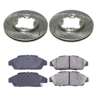 Callahan Brake Parts® - Drilled and Slotted Front Brake Kit