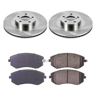 Callahan Brake Parts® - Plain Front Brake Kit