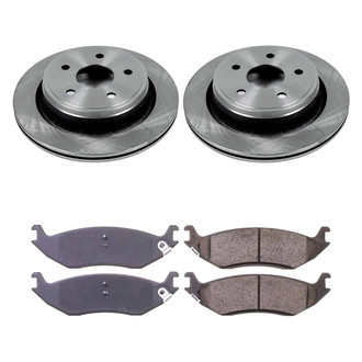 Callahan Brake Parts® - Plain Rear Brake Kit