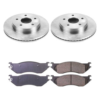 Callahan Brake Parts® - Plain Front Brake Kit