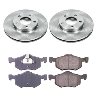 Callahan Brake Parts® - Plain Front Brake Kit