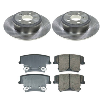 Callahan Brake Parts® - Plain Rear Brake Kit