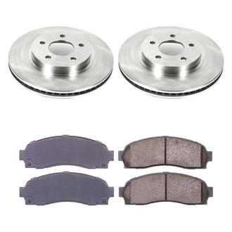 Callahan Brake Parts® - Plain Front Brake Kit