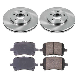 Callahan Brake Parts® - Plain Front Brake Kit