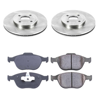 Callahan Brake Parts® - Plain Front Brake Kit