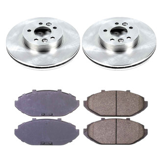 Callahan Brake Parts® - Plain Front Brake Kit