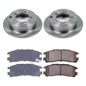 Callahan Brake Parts® - Plain Rear Brake Kit