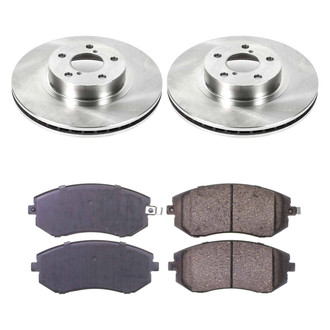 Callahan Brake Parts® - Plain Front Brake Kit