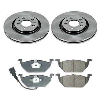 Callahan Brake Parts® - Plain Front Brake Kit